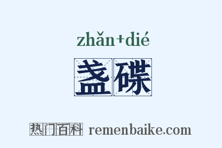 盏碟是什么意思的图片
